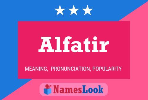 Alfatir Name Poster