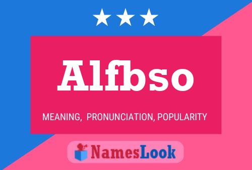 Alfbso Name Poster