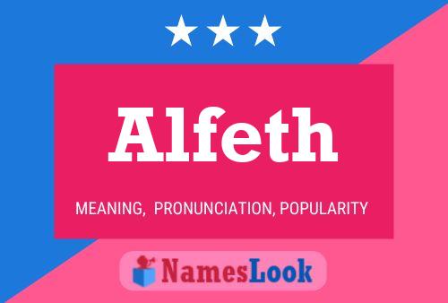 Alfeth Name Poster