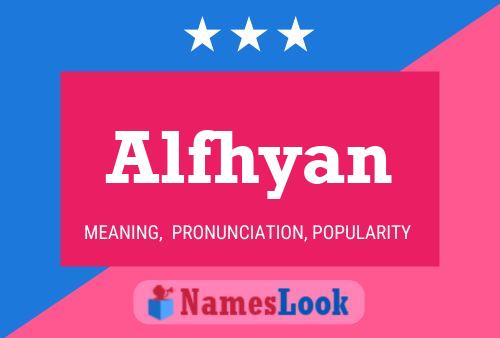 Alfhyan Name Poster