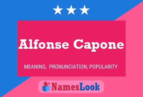 Alfonse Capone Name Poster