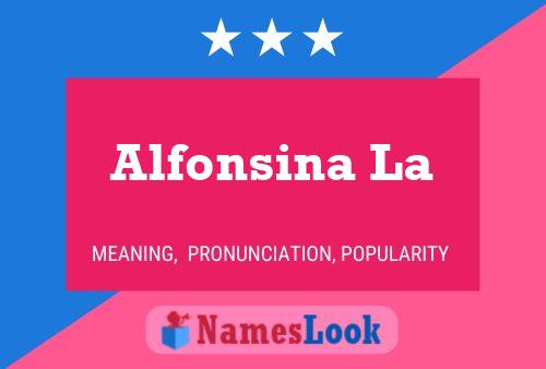 Alfonsina La Name Poster