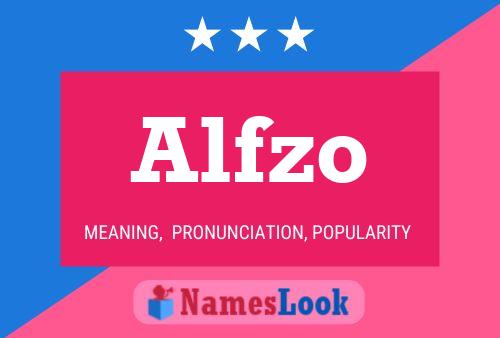 Alfzo Name Poster