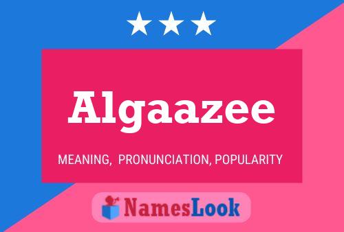 Algaazee Name Poster