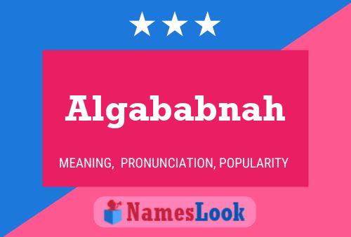 Algababnah Name Poster