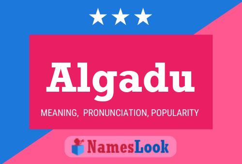 Algadu Name Poster