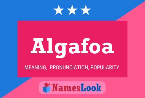 Algafoa Name Poster