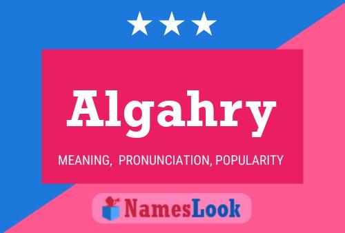 Algahry Name Poster