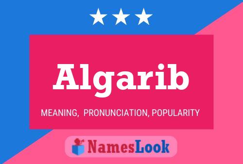 Algarib Name Poster