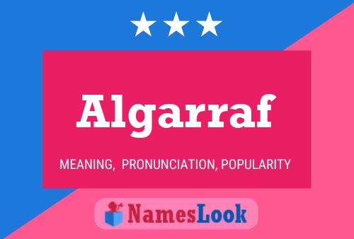 Algarraf Name Poster