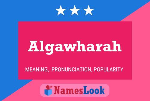 Algawharah Name Poster