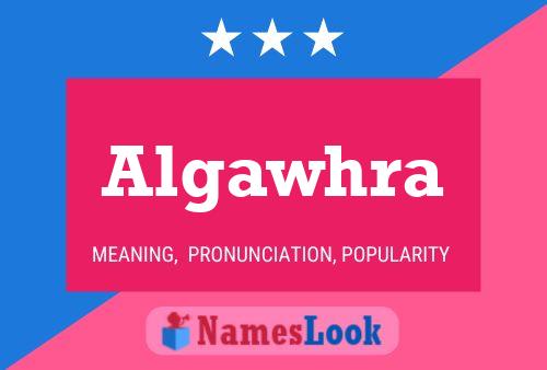 Algawhra Name Poster