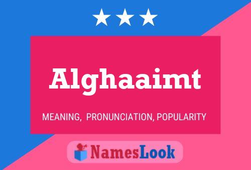 Alghaaimt Name Poster