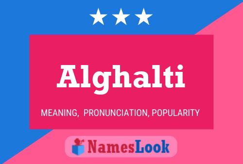 Alghalti Name Poster