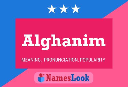 Alghanim Name Poster