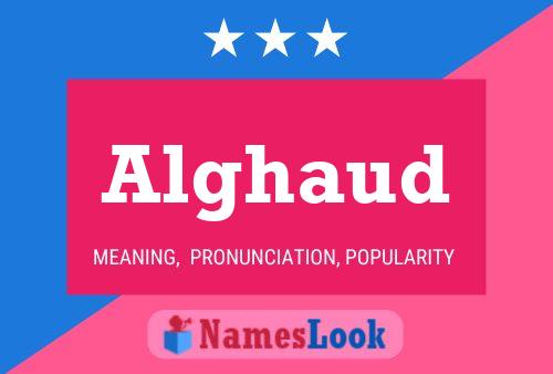 Alghaud Name Poster