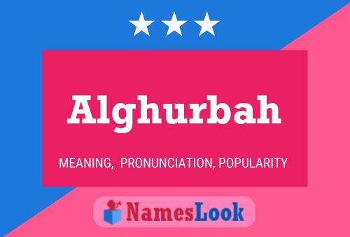 Alghurbah Name Poster