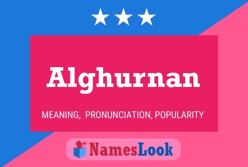 Alghurnan Name Poster