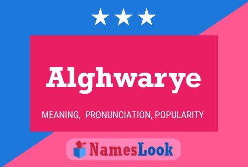 Alghwarye Name Poster