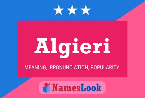 Algieri Name Poster