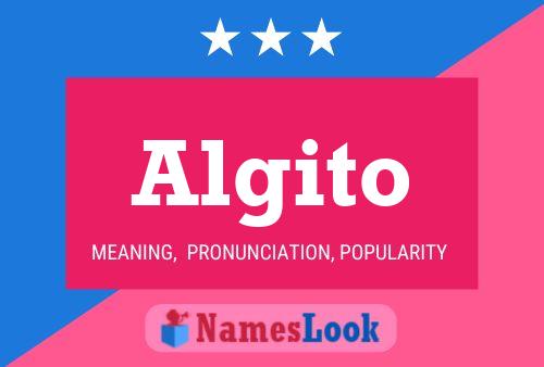 Algito Name Poster