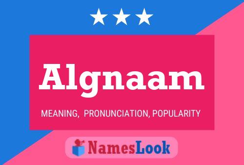 Algnaam Name Poster