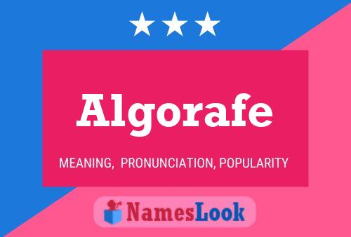 Algorafe Name Poster