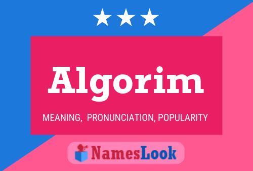 Algorim Name Poster