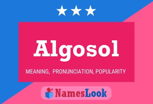 Algosol Name Poster