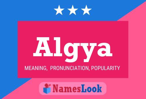 Algya Name Poster