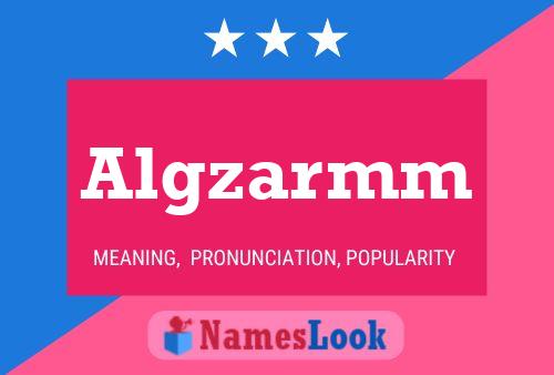 Algzarmm Name Poster