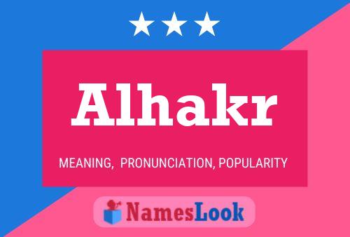 Alhakr Name Poster