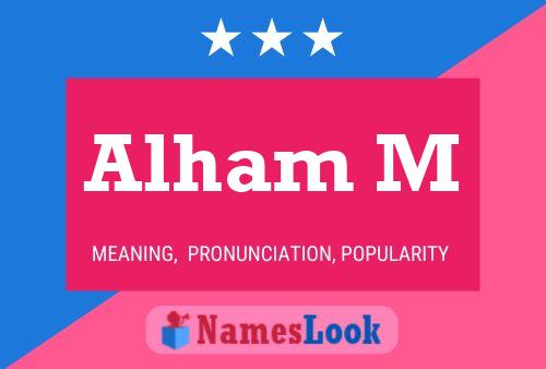 Alham M Name Poster