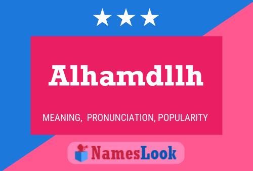 Alhamdllh Name Poster