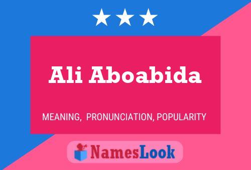 Ali Aboabida Name Poster