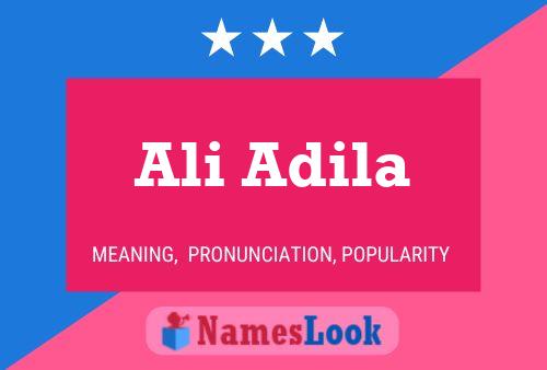 Ali Adila Name Poster