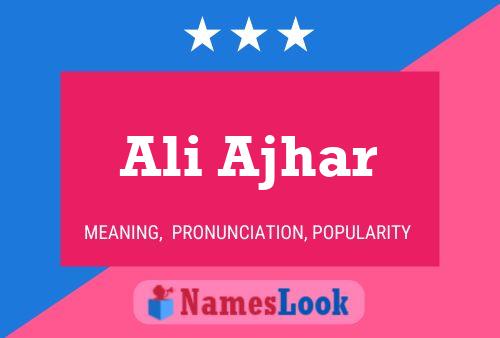 Ali Ajhar Name Poster