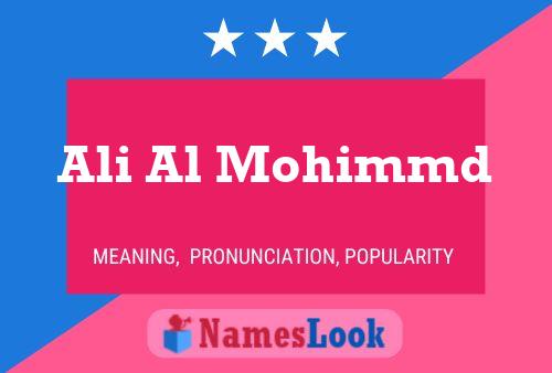 Ali Al Mohimmd Name Poster