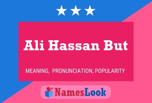 Ali Hassan But Name Poster