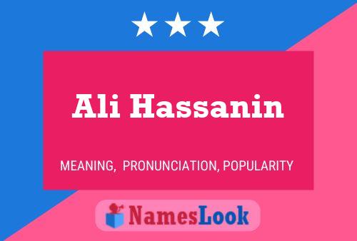 Ali Hassanin Name Poster