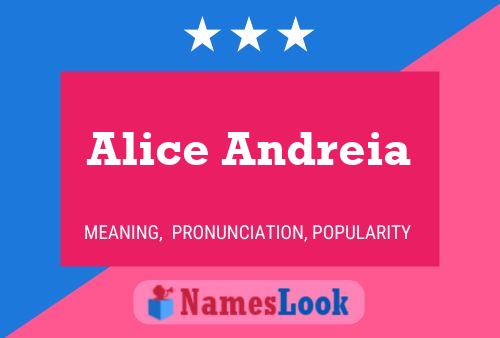 Alice Andreia Name Poster