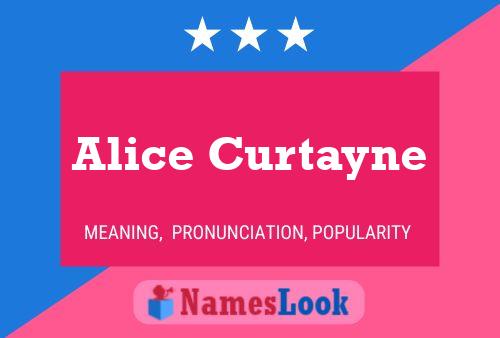 Alice Curtayne Name Poster