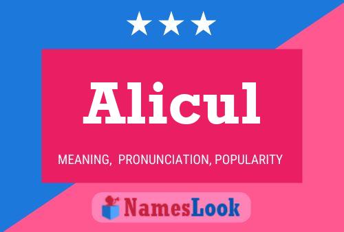 Alicul Name Poster