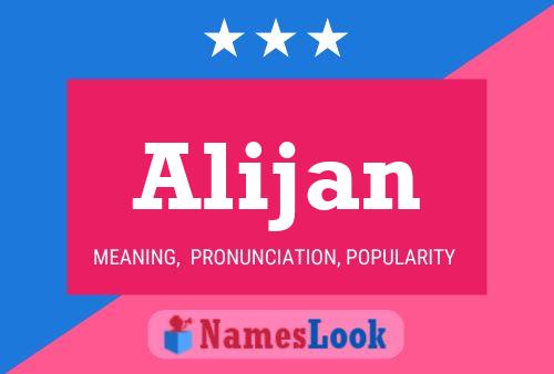 Alijan Name Poster