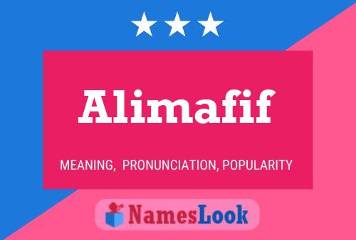 Alimafif Name Poster