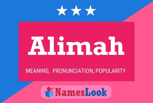 Alimah Name Poster