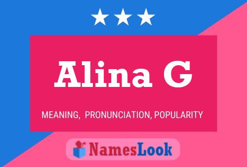 Alina G Name Poster