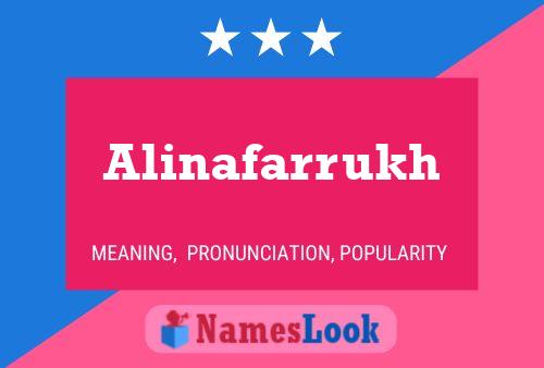 Alinafarrukh Name Poster