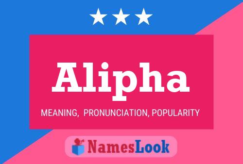 Alipha Name Poster