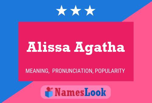 Alissa Agatha Name Poster